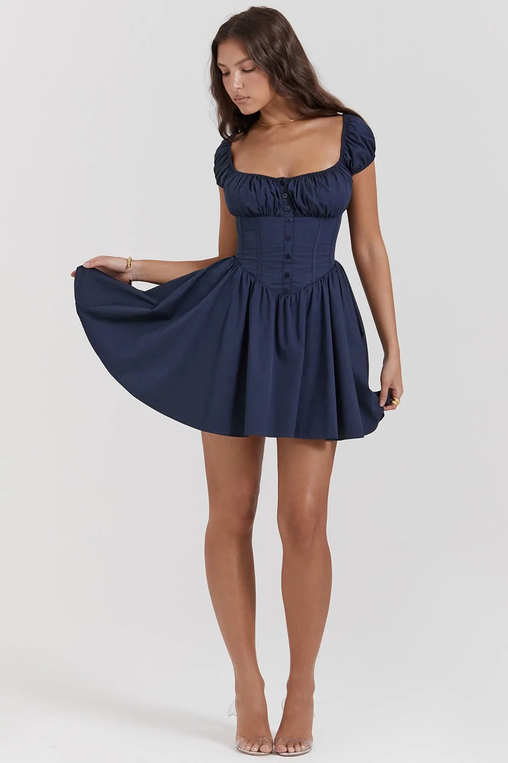 Vestido Corto Bustier Modern – Gabriela Freire