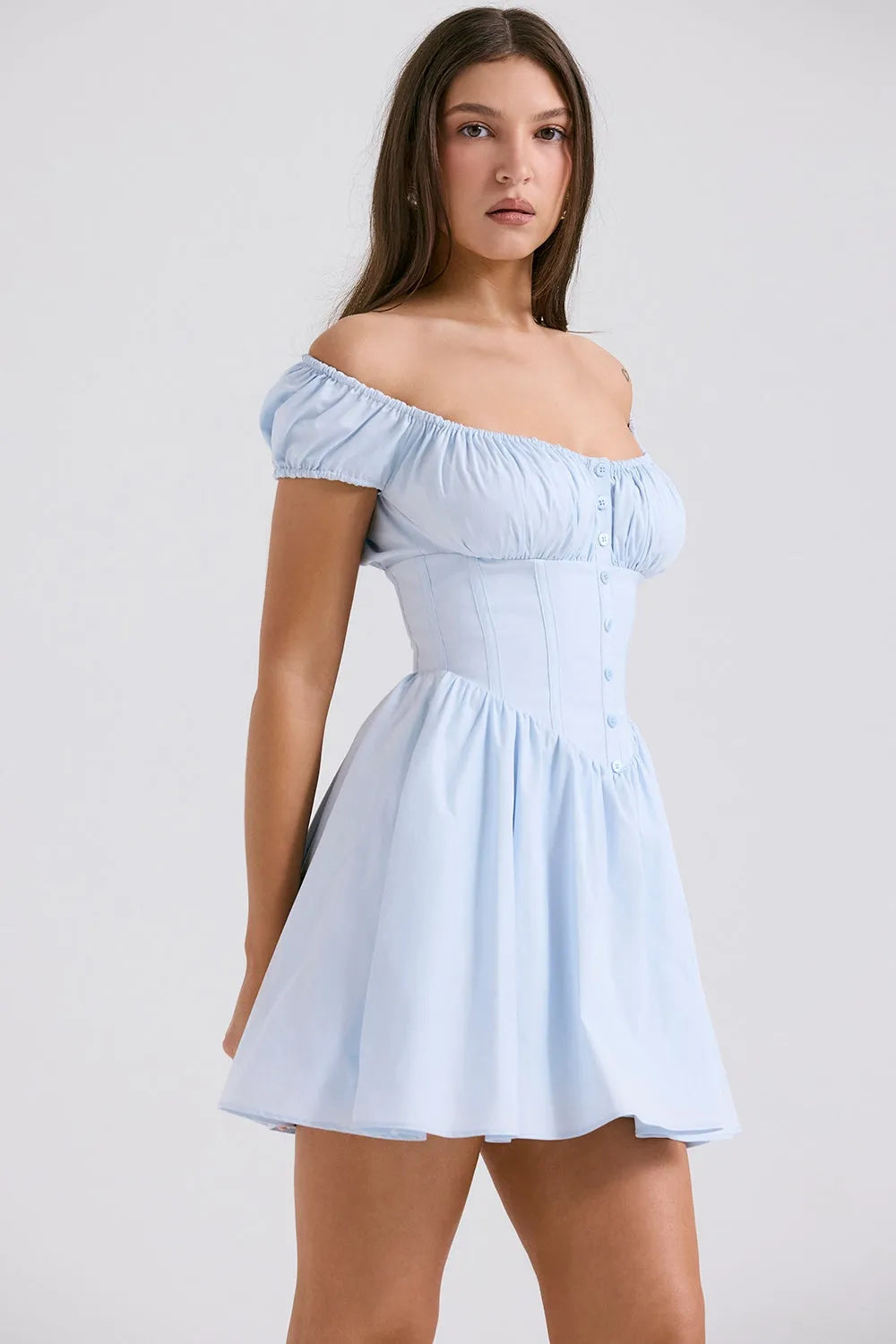 Vestido Corto Bustier Modern – Gabriela Freire