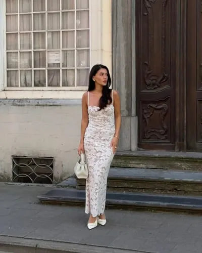 Vestido Midi Sophia – Todo en Encaje