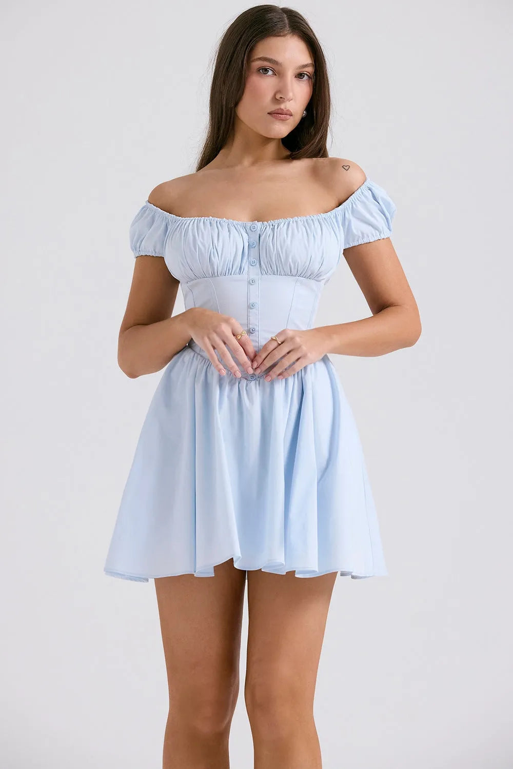 Vestido Corto Bustier Modern – Gabriela Freire