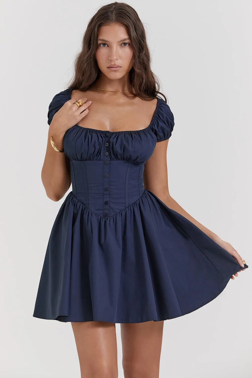 Vestido Corto Bustier Modern – Gabriela Freire