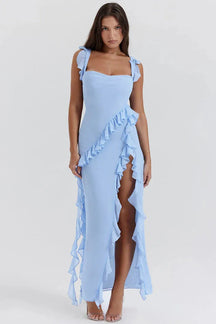 Vestido Largo con Abertura – Modelo Beatriz
