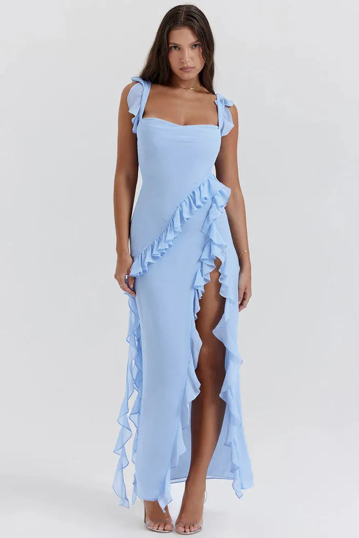 Vestido Largo con Abertura – Modelo Beatriz