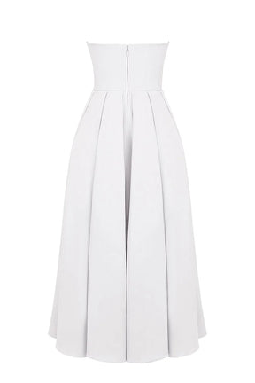 Vestido Midi sin Tirantes para Mujer - Modelo Audrey