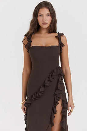 Vestido Largo con Abertura – Modelo Beatriz
