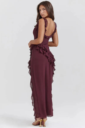 Vestido Largo con Abertura – Modelo Beatriz