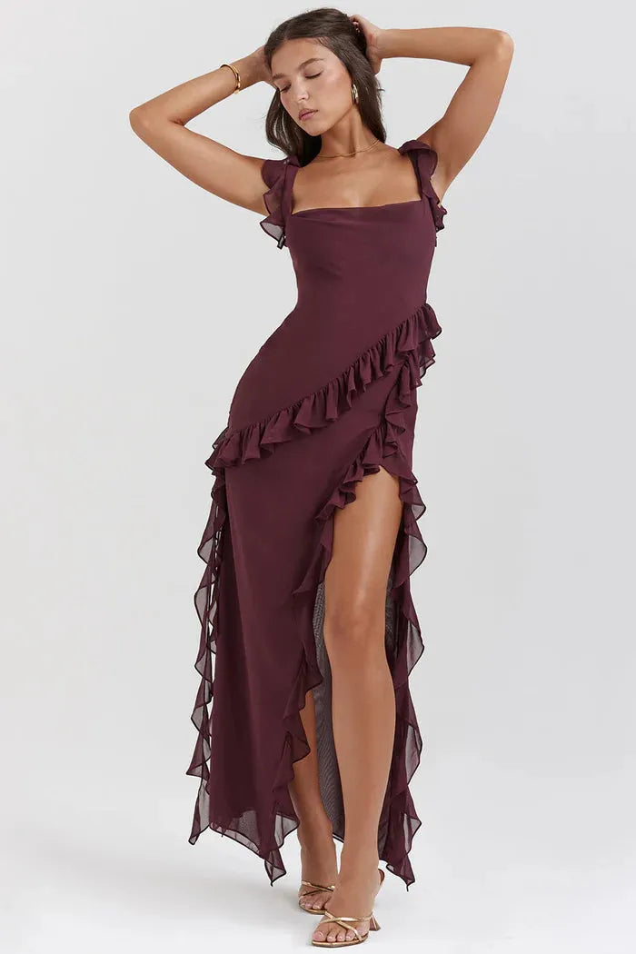 Vestido Largo con Abertura – Modelo Beatriz