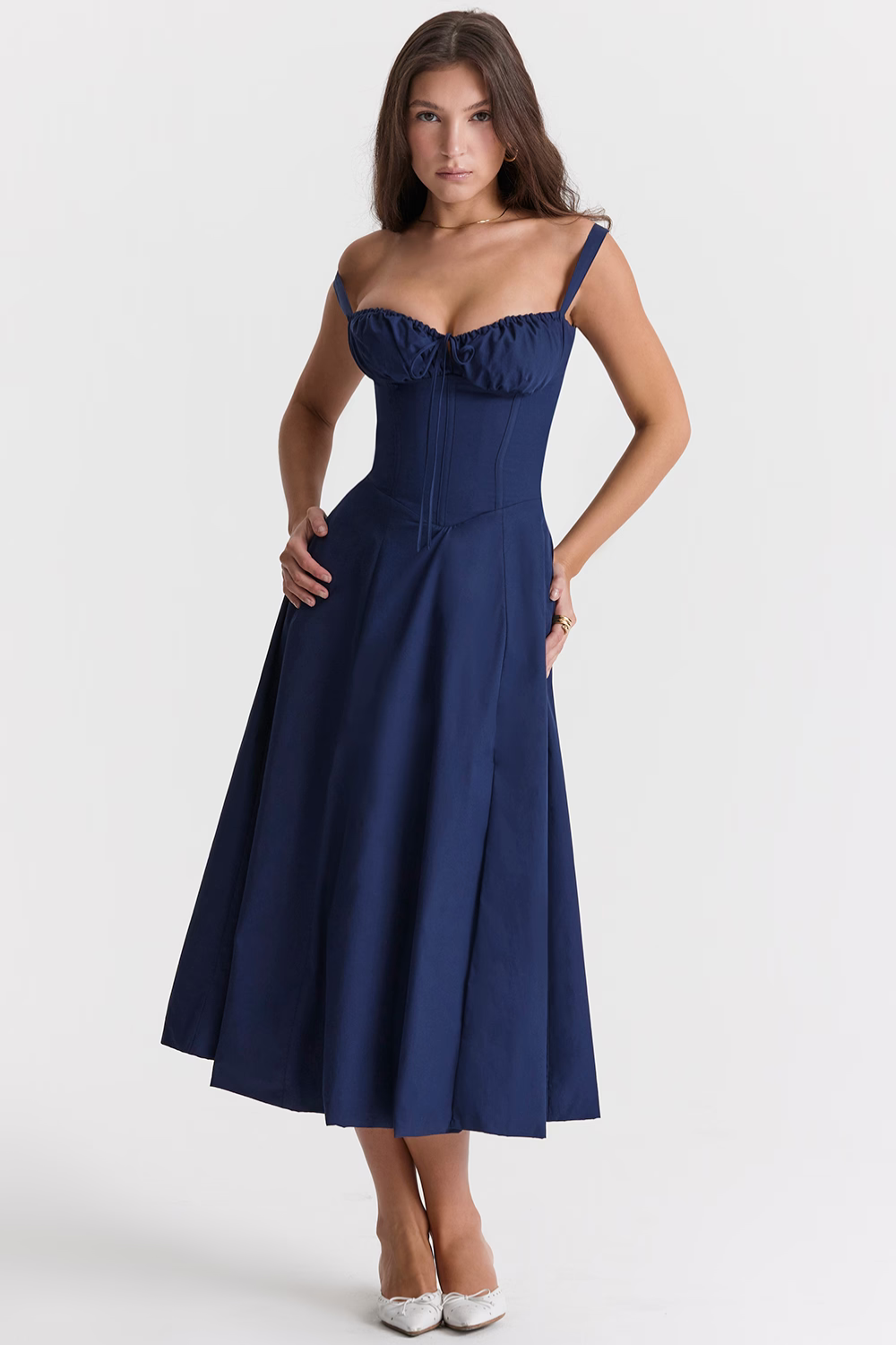 Vestido Charlotte Midi – Moldeador de Cintura