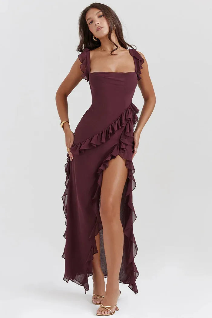 Vestido Largo con Abertura – Modelo Beatriz