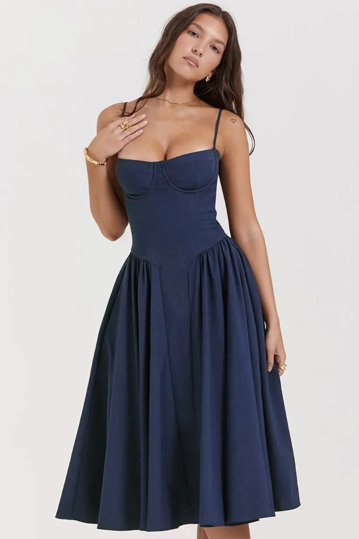 Vestido Midi Slim Moldeador - Modelo Yang
