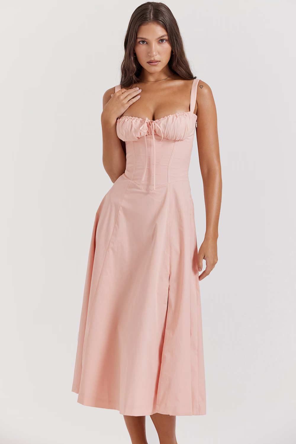 Vestido Midi Charlotte – Moldeador de Cintura