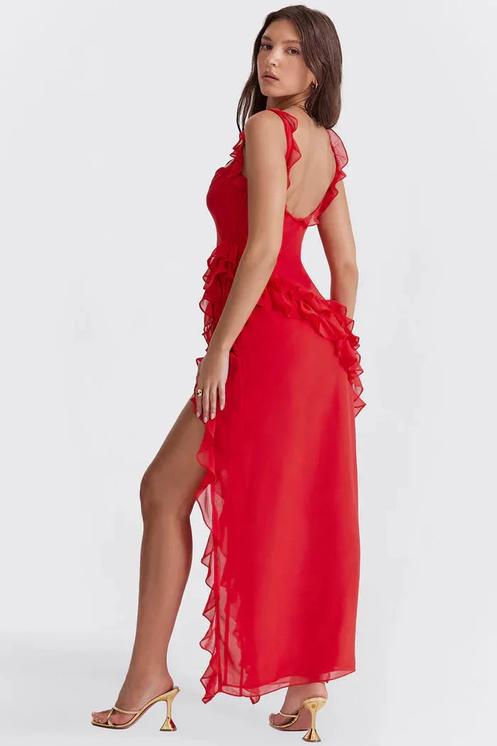 Vestido Largo con Abertura – Modelo Beatriz