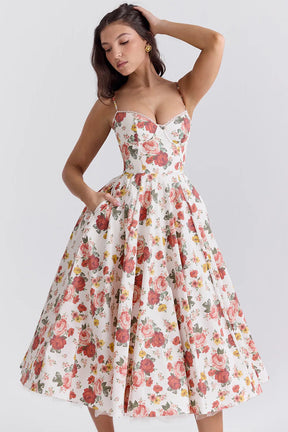 Vestido Midi Moldeador con Forro de Tul - Mademoiselle
