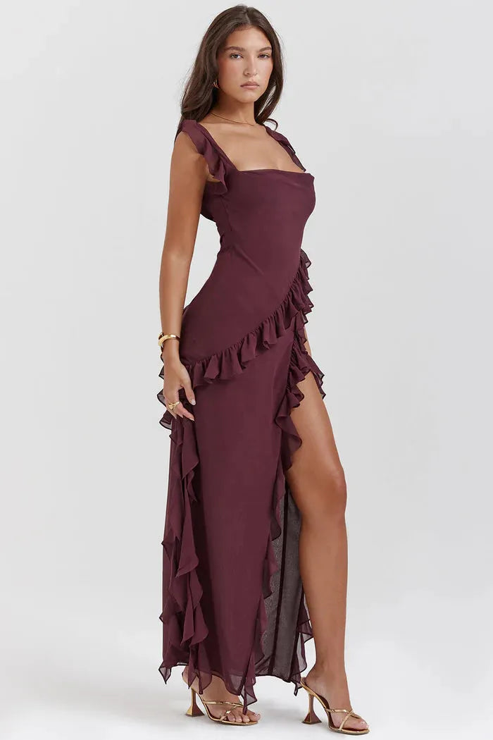 Vestido Largo con Abertura – Modelo Beatriz