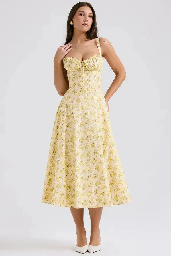 Vestido Midi Charlotte - Moldeador de Cintura 2.0