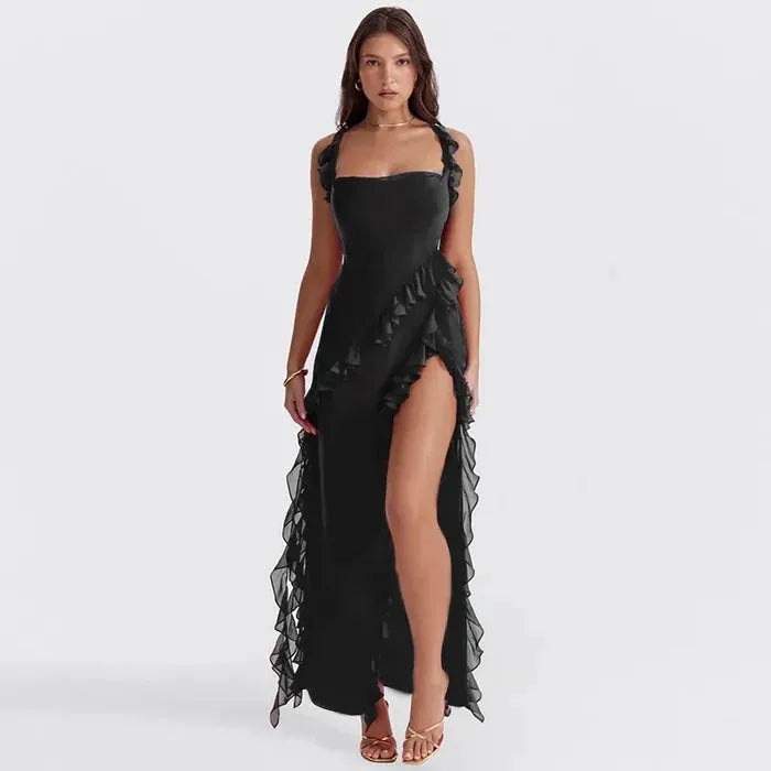 Vestido Largo con Abertura – Modelo Beatriz