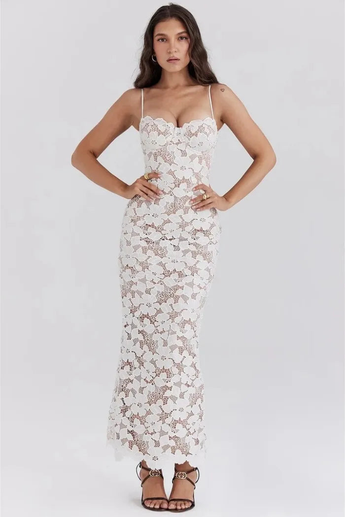 Vestido Midi Sophia – Todo en Encaje