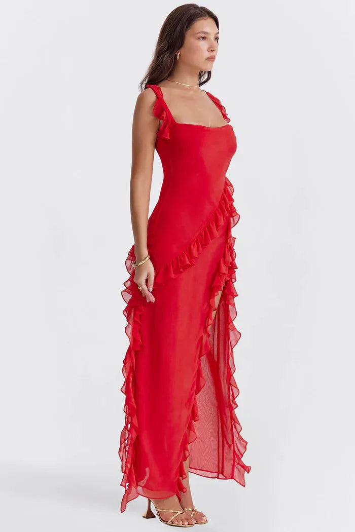 Vestido Largo con Abertura – Modelo Beatriz
