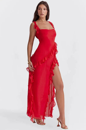 Vestido Largo con Abertura – Modelo Beatriz