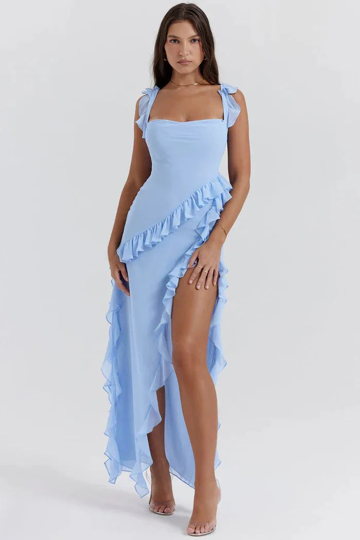 Vestido Largo con Abertura – Modelo Beatriz